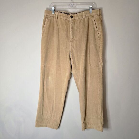 Mens Corduroy Brook Brothers‎ Clark Pants 36x30 Brn Normcore Gorpcore, Cabincore - Picture 1 of 9